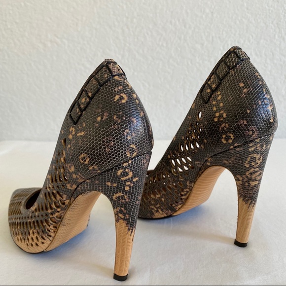 proenza schouler brown laser cut pumps - Picture 7 of 10